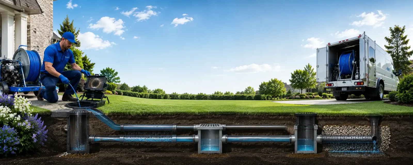Outdoor drain cleaning information for Sabina, OH